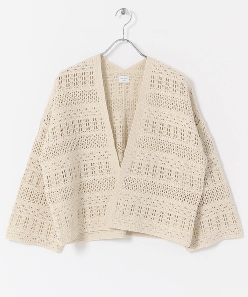 URBAN RESEARCH DOORS(アーバンリサーチドアーズ)の「クロシェニットカーディガン(カーディガン/ボレロ・レディース・OFF/BEIGE・Free)」の6枚目の写真