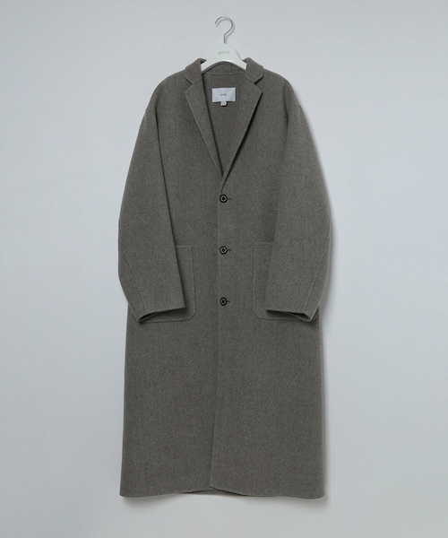 ADAM ET ROPE'（アダムエロペ）の「MENS【HYKE】DOUBLE FACE SHOP COAT（チェスターコート・メンズ・ベージュ・4/5）」の3枚目の写真