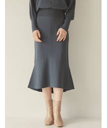 LAGUNAMOON | アシンメトリーヘムニットスカート(スカート)