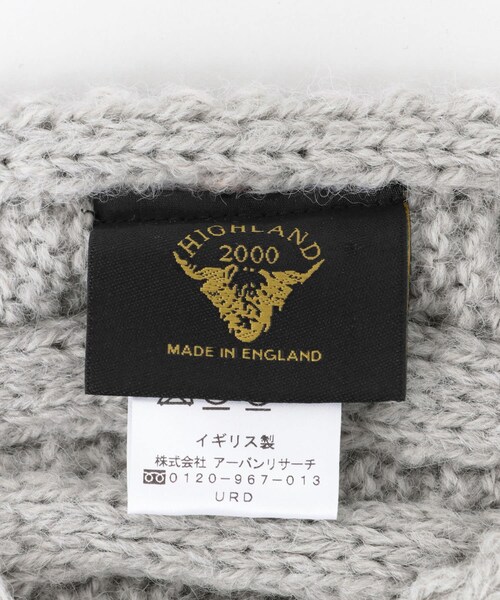 URBAN RESEARCH Sonny Label（アーバンリサーチサニーレーベル）の「HIGHLAND 2000　ALPACA HILDA HEADBAND∴（ヘアバンド・レディース・LTGREYグレー/CAMELキャメル/WHITEホワイト・one）」の10枚目の写真