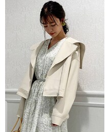 dazzlin | ビッグカラーライダースジャケット(ライダースジャケット)