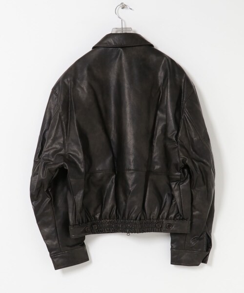 URBAN RESEARCH（アーバンリサーチ）の「AMOMENTO　VEGAN LEATHER BLOUSON（ブルゾン・レディース・BLACK・1）」の6枚目の写真