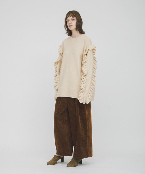 LAATO（ラート）の「wrinkle velor wide pants（その他パンツ・レディース・クリーム/キャラメル/シャドウ・FREE）」の19枚目の写真