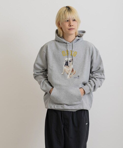THE GOODLAND MARKET（ザグッドランドマーケット）の「77circa　o by o-college HOODY（パーカー・レディース・gray4/white2/white4/gray2・M/XL）」の15枚目の写真