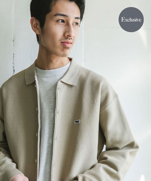 URBAN RESEARCH DOORS(アーバンリサーチドアーズ)の「『別注』PENNYS×DOORS THE FOX シャツカーディガン(カーディガン/ボレロ・メンズ・ORANGE/BEIGE/BLUE/CHARCOAL/KHAKI・M/L/XL)」の2枚目の写真