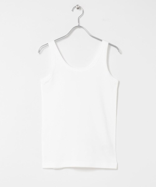 かぐれ（カグレ）の「blurhmsROOTSTOCK　CLASSIC RIB-FIT TANK TOP（タンクトップ・レディース・Off/Black/KhakiBlue・0）」の4枚目の写真