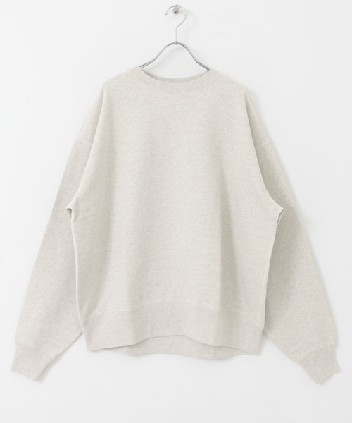 かぐれ（カグレ）の「『ユニセックス』コットンクルーネックスウェットプルオーバー（スウェット・レディース・OATMEAL/CHARCOAL/OATMEAL A/CHARCOAL A・1/2）」の3枚目の写真
