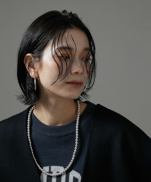 ADAM ET ROPE'（アダムエロペ）の「【ERICKA NICOLAS BEGAY】ナバホパールネックレス7mm/60cm（ネックレス・レディース・シルバー・F）」の4枚目の写真