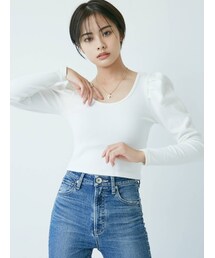 GYDA | パフスリーブ TOPS(Tシャツ/カットソー)