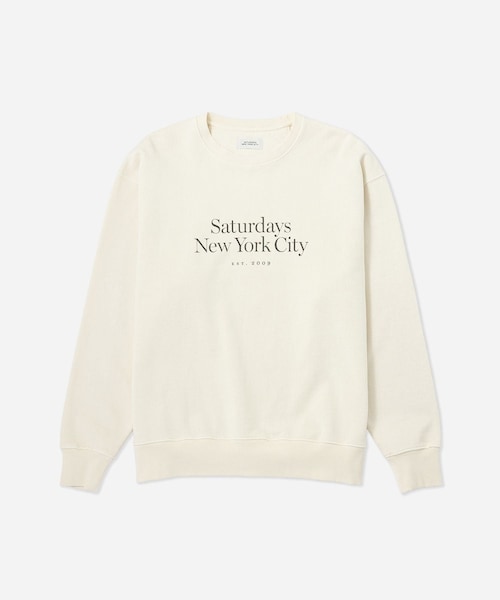 Saturdays NYC(サタデーズ ニューヨークシティ )の「Bowery Miller Standard Crew Sweatshirt(スウェット・レディース・チャコール/キナリ/レンガ・L/M/S/XL)」の7枚目の写真