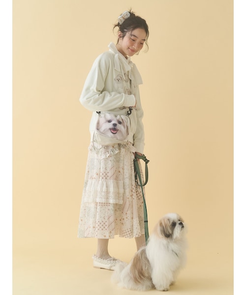 merry jenny（メリージェニー）の「モコゾウとおさんぽポシェット（その他・レディース・アイボリー/ライトグレー・F）」の14枚目の写真