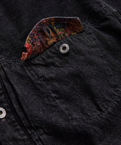 ADAM ET ROPE'(アダムエロペ)の「【NICENESS/ナイスネス】STERLING(デニムジャケット・メンズ・ブラック/ブルー系・L/M)」の14枚目の写真