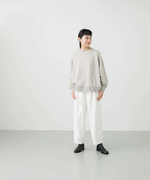 かぐれ（カグレ）の「コットンリヨセルスウェットプルオーバー（スウェット・レディース・L/GRAY/OATMEAL/CHARCOAL・FREE）」の12枚目の写真