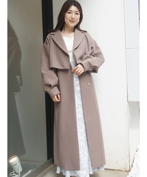 MERCURYDUO（マーキュリーデュオ）の「中空糸3WAYロングコート（その他アウター・レディース・ミントグリーン/ラベンダー/ブラウン・S/M）」の14枚目の写真