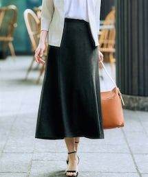 nissen | 【レディーススーツ】セットアップ対応ロング丈ソフトマーメイドスカート（上下別売・うすカルジャージーシリーズ）(スーツパンツ)