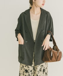 リネンライクハーフスリーブジャケット