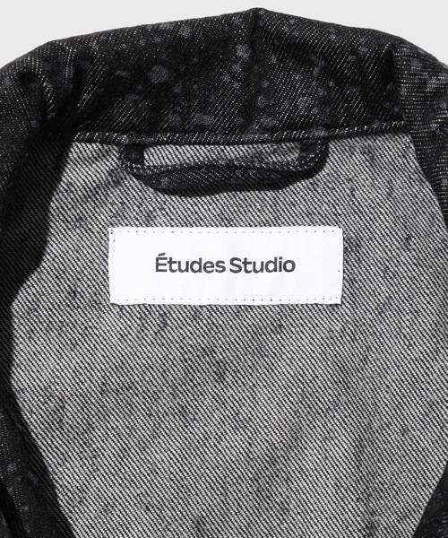 ADAM ET ROPE'(アダムエロペ)の「【Etudes Studio/エチュードストゥディオ】SLIM DENIM JACKET DOTTED(デニムジャケット・メンズ・ブラック・L/M/S)」の14枚目の写真