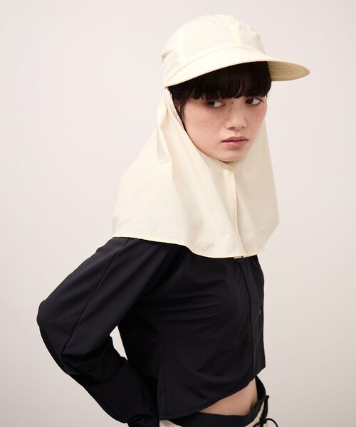 ADAM ET ROPE'(アダムエロペ)の「【Speedo×ADAM ET ROPE'】SUN CAP(キャップ・レディース・ブラック/オフホワイト/オリーブ・F)」の15枚目の写真