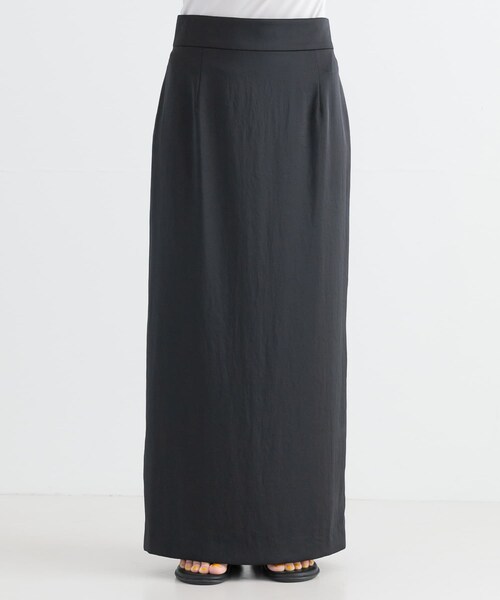 URBAN RESEARCH（アーバンリサーチ）の「ストレートサテンスカート（スカート・レディース・OFF/BLACK・36/38）」の13枚目の写真