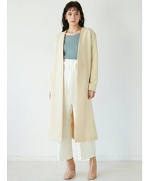 LAGUNAMOON | デザインヨークノーカラーコート(その他アウター)
