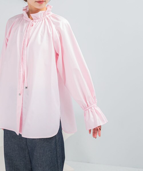 URBAN RESEARCH ROSSO（アーバンリサーチロッソ）の「フリルカラーブラウス（シャツ/ブラウス・レディース・WHITE/BABY PINK/D/BROWN・Free）」の20枚目の写真