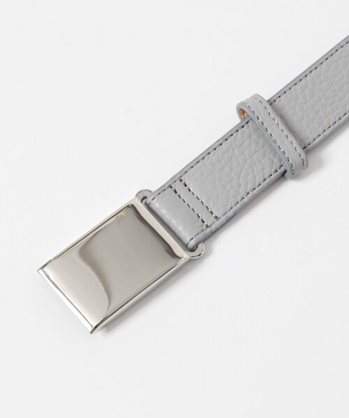 URBAN RESEARCH（アーバンリサーチ）の「Scye　BOX BUCKLE BELT（ベルト・メンズ・ライトグレー/クロ・M）」の10枚目の写真