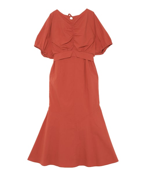 LAGUNAMOON（ラグナムーン）の「ギャザーボレロマーメイドワンピース（ワンピース・レディース・ブラック/オレンジ/イエロー/ミックス・S/M）」の7枚目の写真