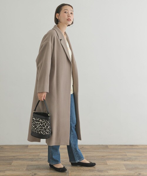 URBAN RESEARCH ROSSO（アーバンリサーチロッソ）の「F by ROSSO　サーモライトチェスターコート（チェスターコート・レディース・BROWN/GREIGE/BLACK・FREE）」の22枚目の写真