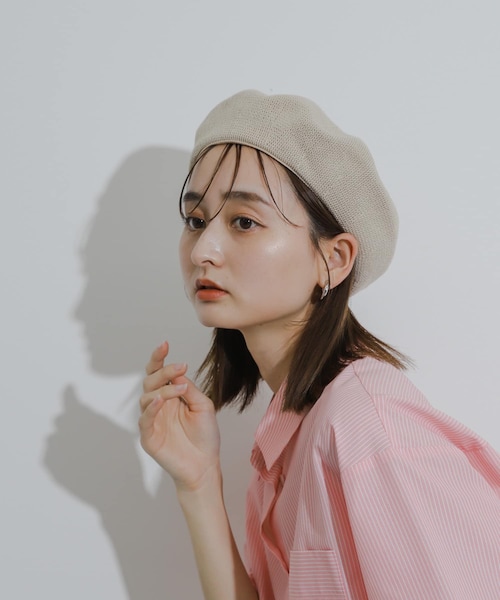 SENSE OF PLACE by URBAN RESEARCH（センスオブプレイスバイアーバンリサーチ）の「サーモベレー（ハンチング/ベレー帽・レディース・IVORY/BLACK・one）」の3枚目の写真