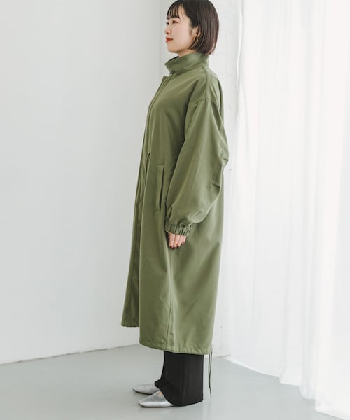 ITEMS URBANRESEARCH（アイテムズ アーバンリサーチ）の「モッズコート（モッズコート・レディース・KHK/BLK・FREE）」の21枚目の写真