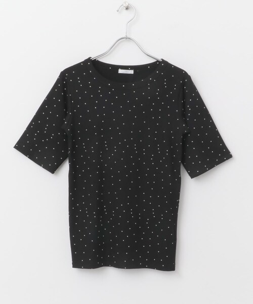 ITEMS URBANRESEARCH（アイテムズ アーバンリサーチ）の「5ブソデリブTシャツ（Tシャツ/カットソー・レディース・WHT/CHA/BLK・FREE）」の15枚目の写真