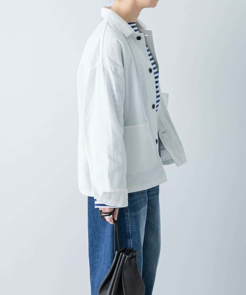 かぐれ（カグレ）の「『ユニセックス』デニムカバーオール（カバーオール・レディース・OFF/INDIGO・1/2）」の6枚目の写真