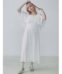 merry jenny | フレアケープリボンロングワンピース(ワンピース)