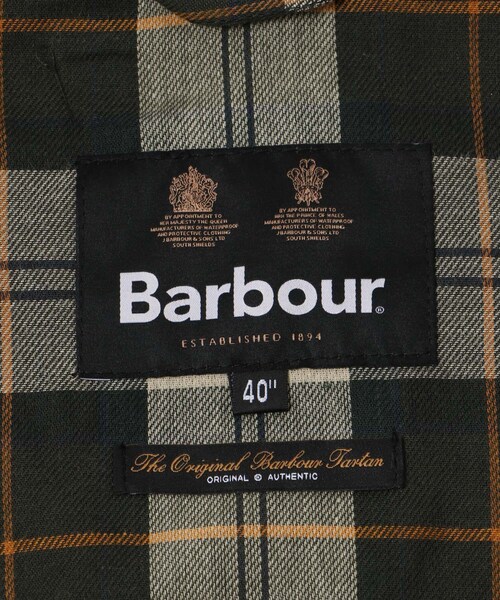 URBAN RESEARCH（アーバンリサーチ）の「Barbour　MODIFIED EXMOOR JACKET（ステンカラーコート・メンズ・BLACK/SAGE・36/38/40）」の17枚目の写真