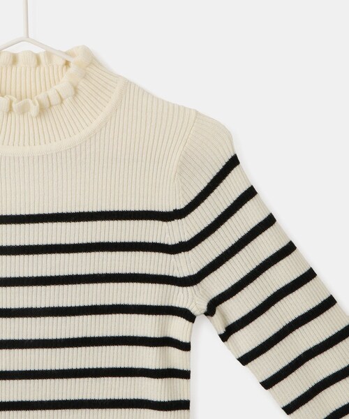 ROPE' PICNIC(ロペピクニック)の「【KIDS/キッズ】アンチピリングフリルニットプルオーバー/リンクコーデ(ニット/セーター・キッズ・ブラック/キナリ/キナリ系・120/130/140/150)」の17枚目の写真