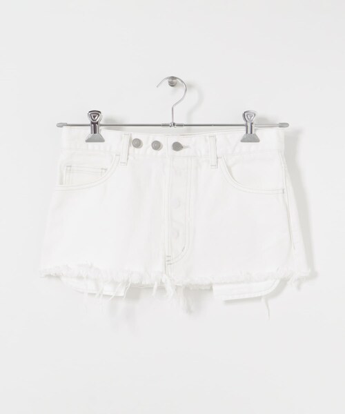 URBAN RESEARCH（アーバンリサーチ）の「CURRENTAGE　DENIM DESIGN SKIRT（デニムスカート・レディース・ホワイト/サックスブルー・FREE）」の3枚目の写真