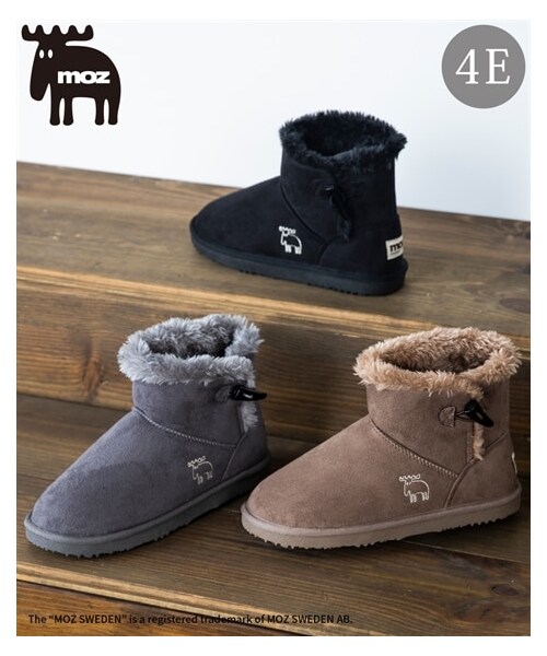 nissen（ニッセン）の「【ゆったり幅広】moz（モズ）トグル付ムートン