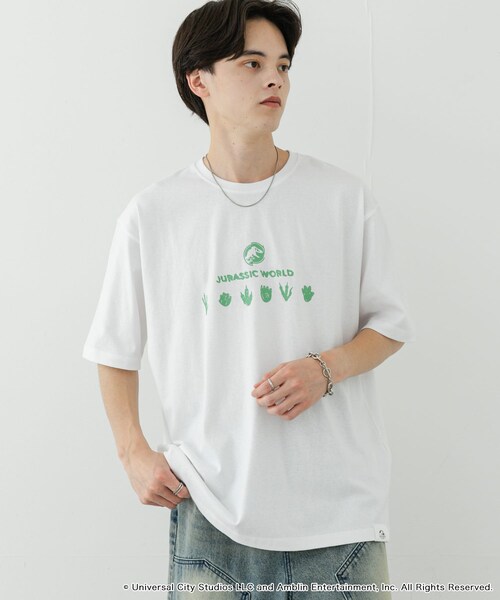 SENSE OF PLACE by URBAN RESEARCH(センスオブプレイスバイアーバンリサーチ)の「『別注』Jurassic World×SENSE OF PLACE T-SHIRTS/B(Tシャツ/カットソー・メンズ・WHITE/CHARCOAL/RED・M/L)」の14枚目の写真