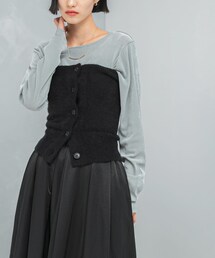 URBAN RESEARCH ROSSO | エアリーニットボタンデザインビスチェ(ニット/セーター)