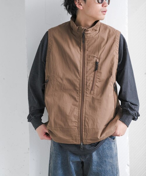 URBAN RESEARCH DOORS（アーバンリサーチドアーズ）の「FORK&SPOON　フィールドベスト（ベスト・メンズ・DARK NAVY/BROWN・4/5）」の6枚目の写真