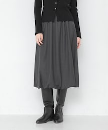 URBAN RESEARCH | 『UR TECH SMOOTHLUXE』ウール混バルーンギャザースカート(スカート)