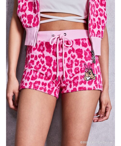 GYDA（ジェイダ）の「GYDA×GALFY leopard pile マイクロショートパンツ（その他パンツ・レディース・ブラック/ピンク/ベージュ・F）」の3枚目の写真