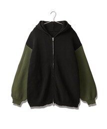 nissen | 【Soiunique】スポンジニットデザインジップパーカー(パーカー)