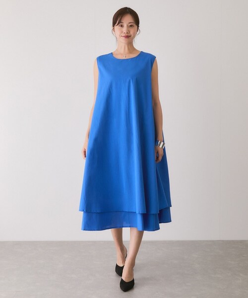 Jayro(ジャイロ)の「ノースリーブワンピース(ワンピース・レディース・ブラック/ネイビー/ブルー/オレンジ/イエロー・F)」の19枚目の写真