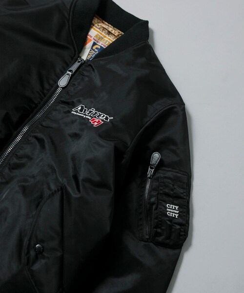 URBAN RESEARCH(アーバンリサーチ)の「CITY COUNTRY CITY CCC×AVIREX EMB LOGO MA-1(MA-1・メンズ・BLACK・L/XL)」の5枚目の写真