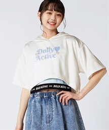 QUNTSTYLE | ２点セット（５分袖プリントパーカー＋タンクトップ）（女の子）(Tシャツ/カットソー)