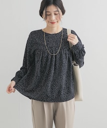 URBAN RESEARCH DOORS | ドットギャザーブラウス(シャツ/ブラウス)