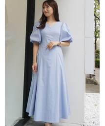 MERCURYDUO | バックタックボリュームスリーブワンピース(ワンピース)