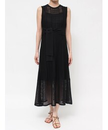 LAGUNAMOON | ストライプメッシュニットワンピース(ワンピース)