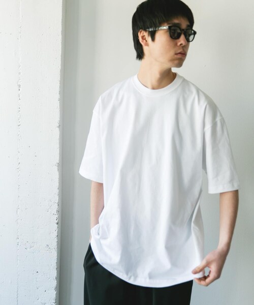 URBAN RESEARCH DOORS（アーバンリサーチドアーズ）の「『別注』HANES×DOORS　BEEFY-T DOORS FIT SHORT-SLEEVE（Tシャツ/カットソー・メンズ・ホワイト/ブラック/アッシュグレー/ブラウン/インディゴ/ネイビー・M/L/XL/XXL/XXXL）」の12枚目の写真